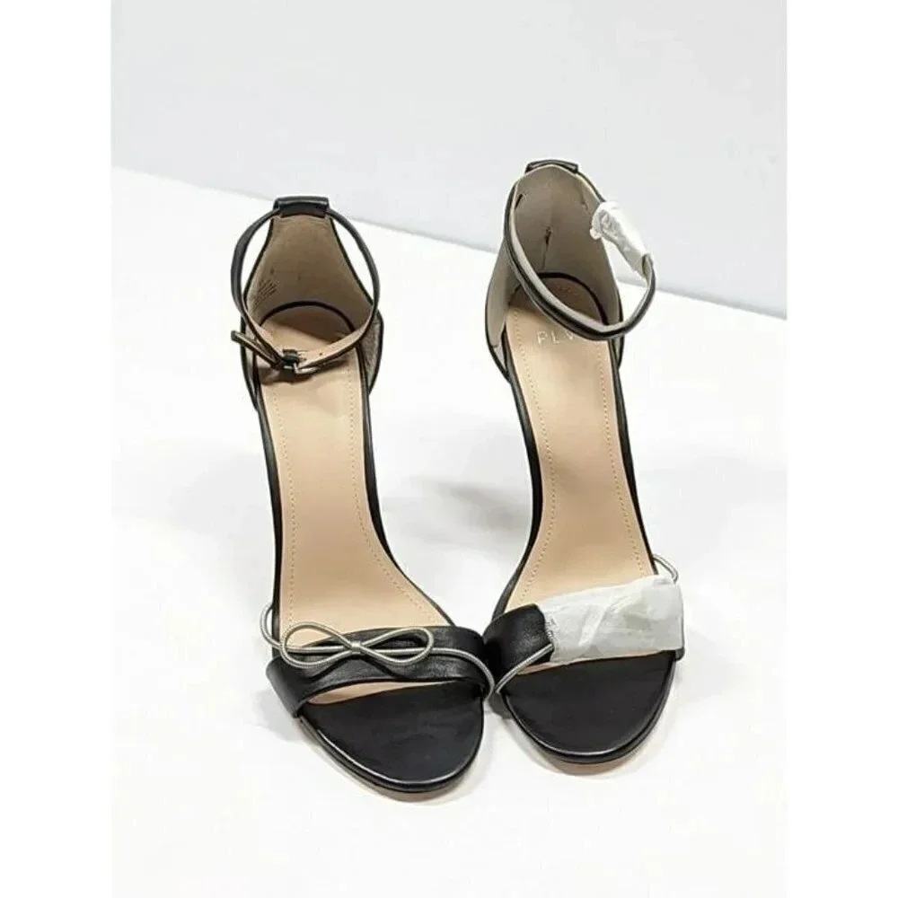Pour La Victoire Women's Elanna Black Leather Heel Size 10 M (MSRP $225)